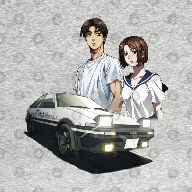 Takumi, Natsuki and the 86 by TastefullyDesigned